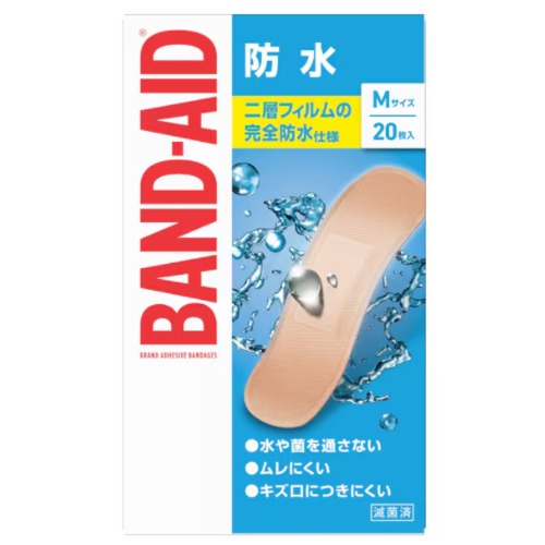 밴드에이드 BAND-AID구급용 반창고 방수 타입 M사이즈  20매