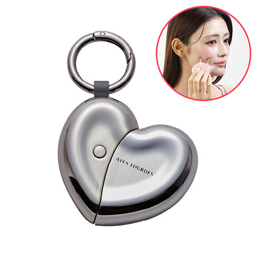 아텍스ATEX  괄사  페이스 케어 하트 매력 메탈릭 실버