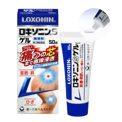 로키소닌S 젤 50g 【제2류의약품】 근육통 관절통 빠른효과